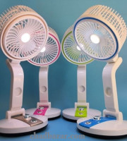 Rechargeable USB Folding Fan with LED Light