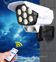 Remote control 77 LED solar motion sensor light